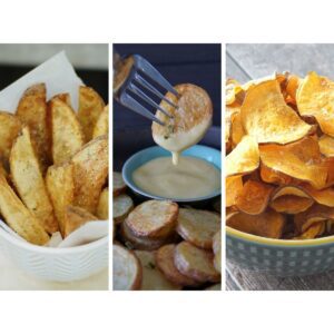 Potato wedges, cottage fries, sweet potato chips