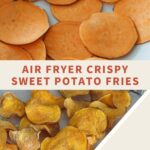 raw and cooked sweet potato fries