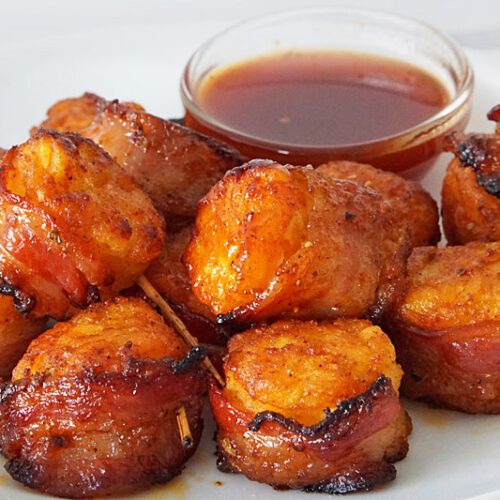 bacon wrapped tater tots