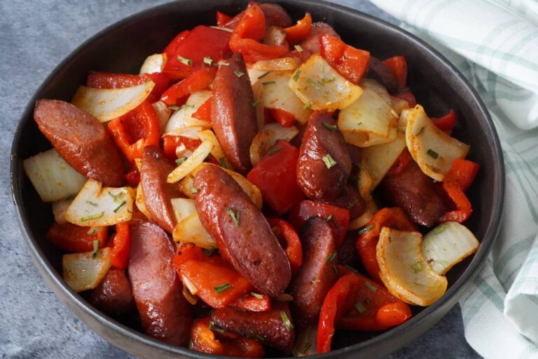 Air Fryer Sausage and Peppers (+Onions) Air Fry Anytime