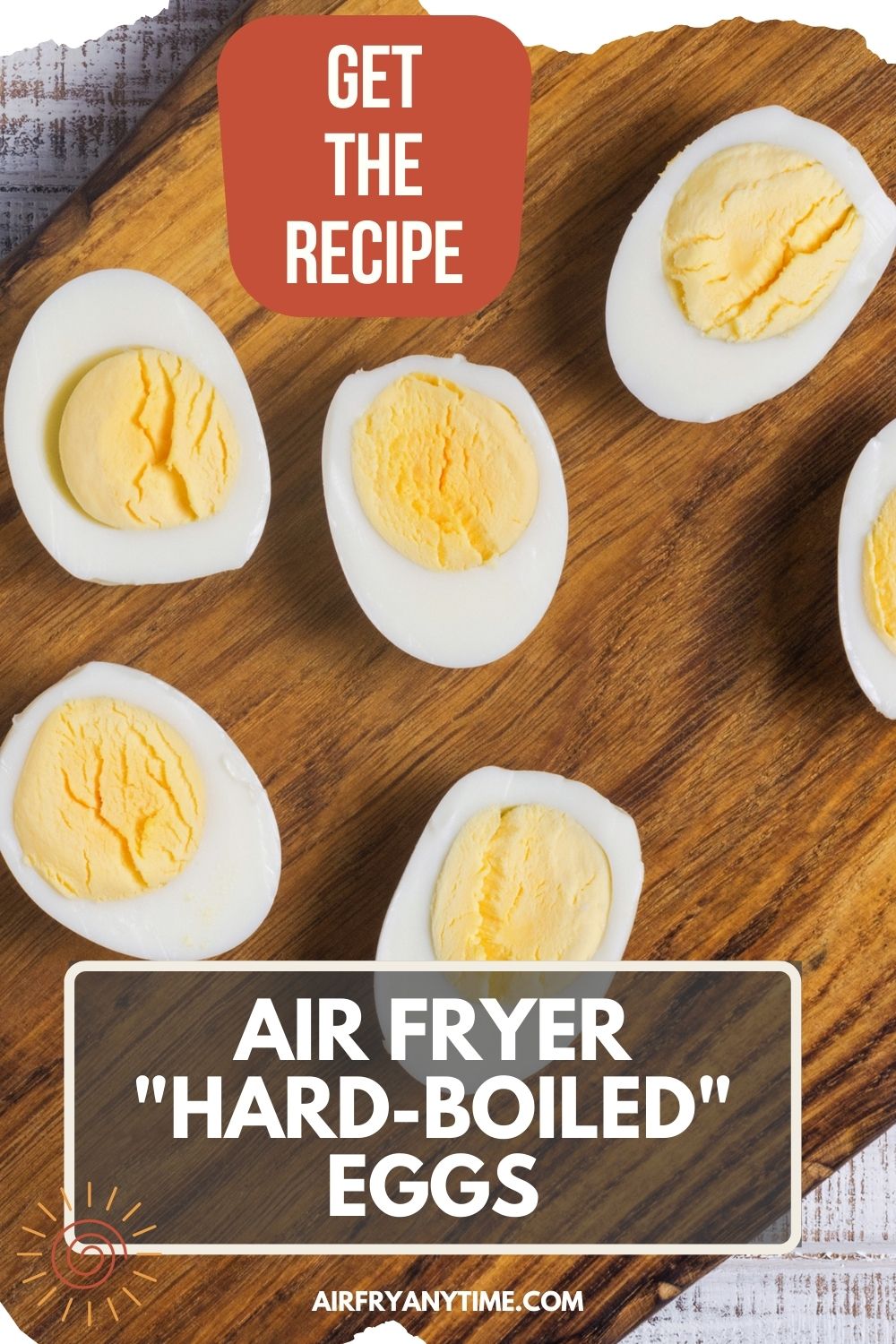 Hard boiled eggs cut in half