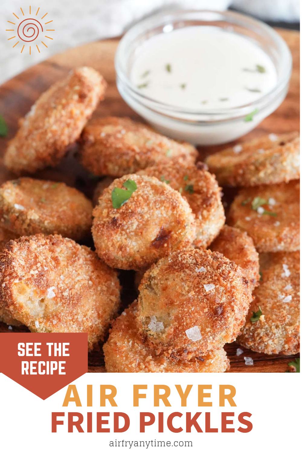 fried pickles with dipping sauce