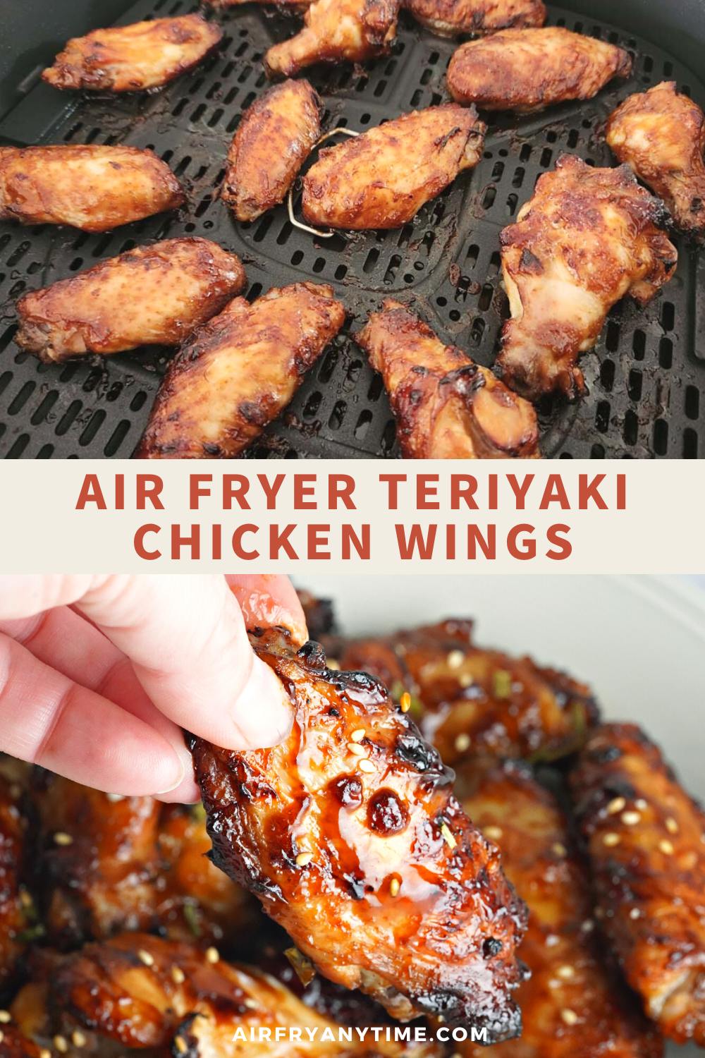 Easy Air Fryer Teriyaki Chicken Wings - Air Fry Anytime