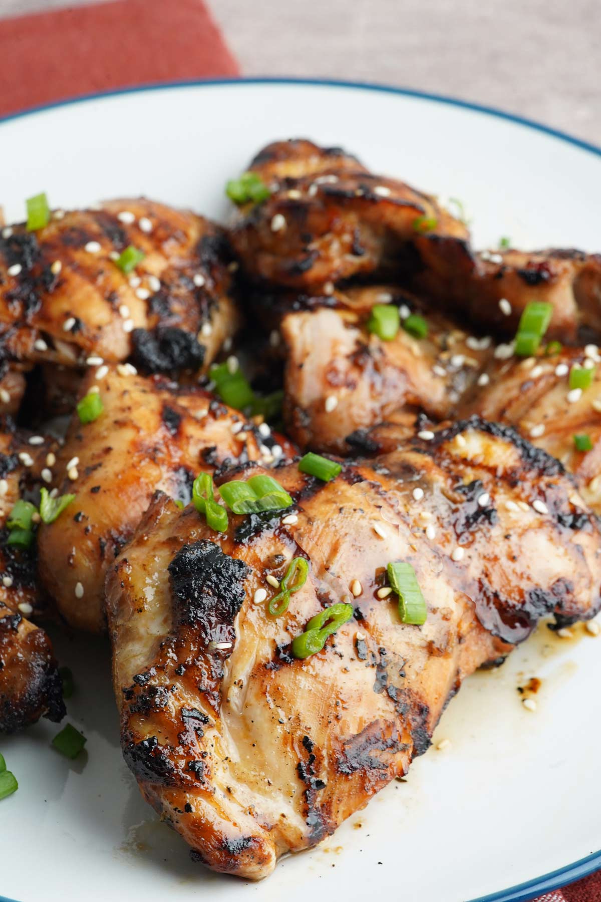 Asian marinated chicken thighs
